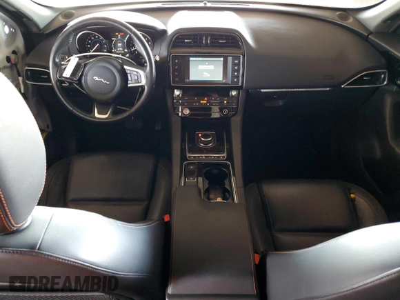 2018 Jaguar F-Pace 35t Prestige with VIN SADCK2EV9JA247055, listed as a Copart auction lot 71807684 with 91,556 mi miles and Salvage title. Bid and sale history available at DreamBid. Image 8.