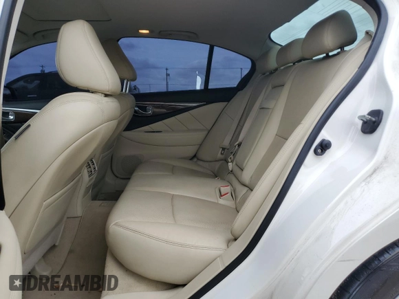 2014 Infiniti Q50 Premium with VIN JN1BV7AP4EM676758, listed as a Copart auction lot 58843275 with 138,404 mi miles and Salvage title. Bid and sale history available at DreamBid. Image 10.