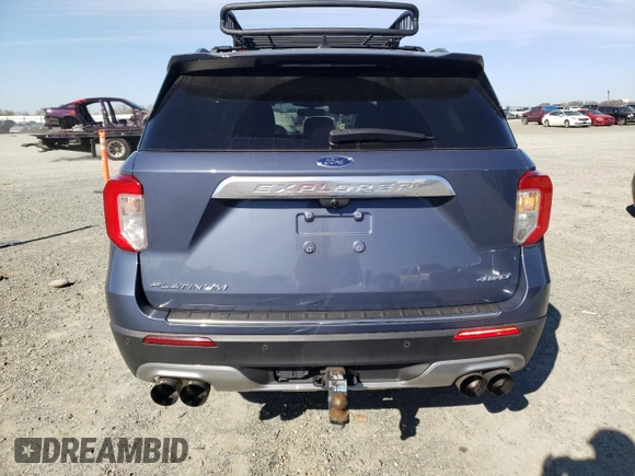 2021 Ford Explorer Platinum with VIN 1FM5K8HC0MGC27274, listed as a Copart auction lot 47003315 with 43,333 mi miles and Salvage Title. Bid and sale history available at carsss.com. Image 6.