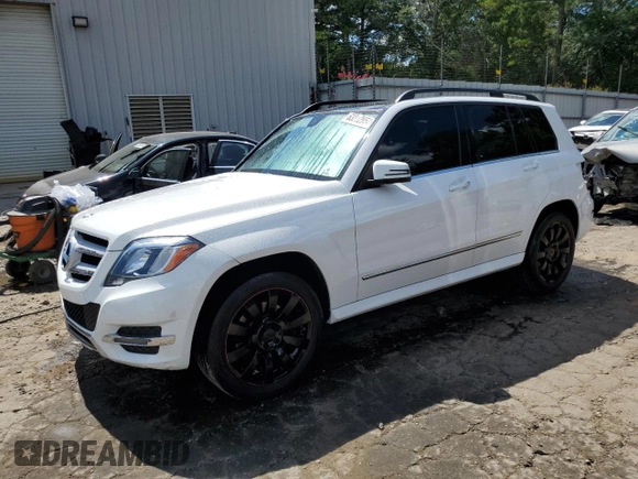 2014 Mercedes-Benz GLK 350 with VIN WDCGG5HB7EG197917, listed as a Copart auction lot 63002954 with 77,018 mi miles and Salvage Title. Bid and sale history available at DreamBid. Image 1.