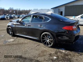 2012 Infiniti M37 with VIN JN1BY1AP2CM330080, listed as a Copart auction lot 82846994 with 0 mi miles and Salvage Title. Bid and sale history available at carsss.com. Image 2.