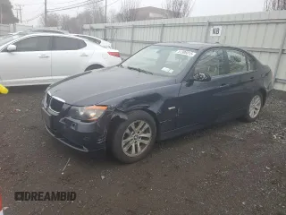 2006 BMW 3 Series 325xi with VIN WBAVD13506KV02136, listed as a Copart auction lot 51306015 with 191,868 mi miles and Salvage Title. Bid and sale history available at carsss.com. Image 1.