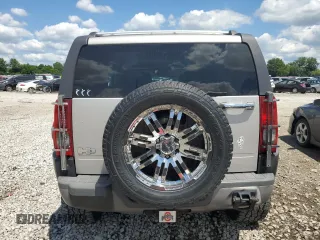 2007 Hummer H3 SUV with VIN 5GTDN13E378100758, listed as a Copart auction lot 60470244 with 213,240 mi miles and Salvage Title. Bid and sale history available at carsss.com. Image 6.