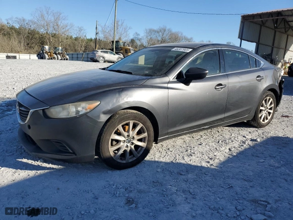 2014 Mazda Mazda6 i Sport with VIN JM1GJ1U61E1156291, listed as a Copart auction lot 46307905 with 155,730 mi miles and Salvage Title. Bid and sale history available at carsss.com. Image 1.