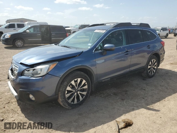 2015 Subaru Outback Limited with VIN 4S4BSBNC6F3347417, listed as a Copart auction lot 54143255 with 108,302 mi miles and Salvage Title. Bid and sale history available at DreamBid. Image 1.