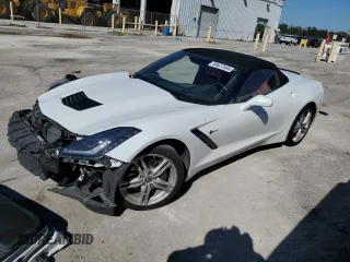 2016 Chevrolet Corvette 2LT with VIN 1G1YD3D73G5112944, listed as a Copart auction lot 80827594 with 56,827 mi miles and Salvage Title. Bid and sale history available at carsss.com. Image 1.