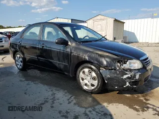 2007 Kia Spectra EX with VIN KNAFE121075393337, listed as a Copart auction lot 71404134 with 112,552 mi miles and Non Repairable. Bid and sale history available at carsss.com. Image 4.
