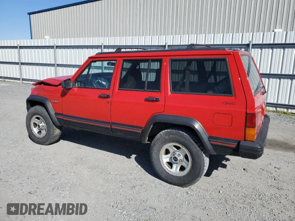 1995 Jeep Cherokee Sport with VIN 1J4FJ68S2SL666126, listed as a Copart auction lot 50496735 with 158,523 mi miles and Salvage title. Bid and sale history available at DreamBid. Image 2.