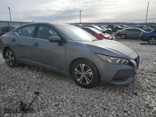 2021 Nissan Sentra SV with VIN 3N1AB8CVXMY298107, listed as a Copart auction lot 43066835 with 56,011 mi miles and Salvage Title. Bid and sale history available at carsss.com. Image 4.