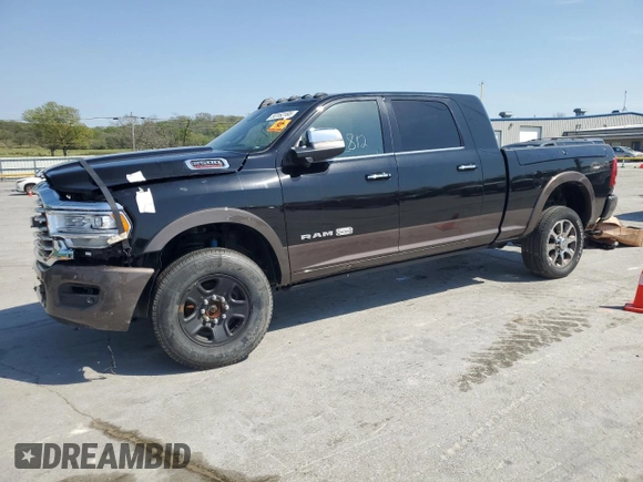 2021 Ram 2500 Longhorn with VIN 3C6UR5PL5MG530364, listed as a Copart auction lot 53162185 with Not provided miles and Salvage title. Bid and sale history available at DreamBid. Image 1.