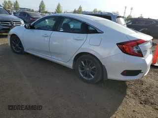 2021 Honda Civic Sedan EX with VIN 2HGFC2F78MH000915, listed as a Copart auction lot 74300724 with 57,458 mi miles and Clean Title. Bid and sale history available at carsss.com. Image 2.