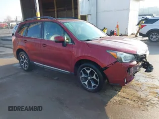 2015 Subaru Forester 2.0XT Touring with VIN JF2SJGUC0FH459785, listed as a IAAI auction lot 41664580 with 82,077 mi miles. Bid and sale history available at carsss.com. Image 1.