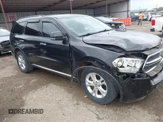 2013 Dodge Durango Crew z VIN 1C4RDJDG0DC677496, wystawiony jako IAAI lot #42134723 z przebiegiem 187 145 mil mil oraz . Historia ofert i sprzedaży dostępna na DreamBid. Obrazek 1.