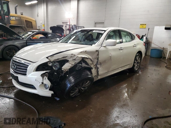 2013 Infiniti M37 with VIN JN1BY1AR0DM604816, listed as a Copart auction lot 85498034 with 126,807 mi miles and Salvage Title. Bid and sale history available at carsss.com. Image 1.