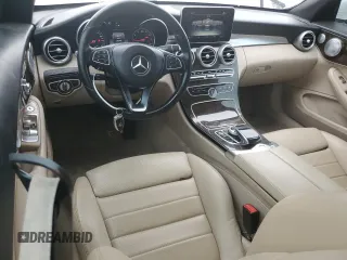 2017 Mercedes-Benz C with VIN WDDWK4KB7HF521578, listed as a Copart auction lot 51968565 with 130,796 mi miles and Clean Title. Bid and sale history available at carsss.com. Image 8.