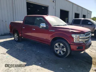 2018 Ford F-150 XL with VIN 1FTEW1EGXJFA29357, listed as a Copart auction lot 53203385 with 202,366 mi miles and Salvage Title. Bid and sale history available at DreamBid. Image 4.