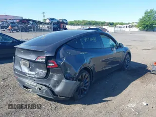 2022 Tesla Model Y Performance with VIN 7SAYGDEF9NF326944, listed as a IAAI auction lot 42111633 with Not Provided miles and . Bid and sale history available at DreamBid. Image 4.