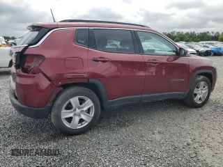 2022 Jeep Compass Latitude with VIN 3C4NJCBB7NT213430, listed as a Copart auction lot 49485365 with 14,854 mi miles and Salvage Title. Bid and sale history available at carsss.com. Image 3.