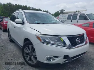 2014 Nissan Pathfinder S z VIN 5N1AR2MNXEC693088, wystawiony jako IAAI lot #42165587 z przebiegiem 134 668 mil mil oraz . Historia ofert i sprzedaży dostępna na DreamBid. Obrazek 1.