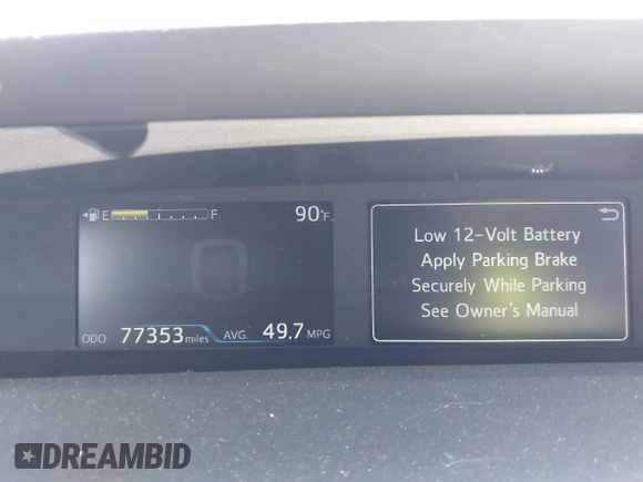 2021 Toyota Prius L Eco with VIN JTDKAMFU8M3135142, listed as a IAAI auction lot 42317007 with 77,353 mi miles and . Bid and sale history available at DreamBid. Image 7.
