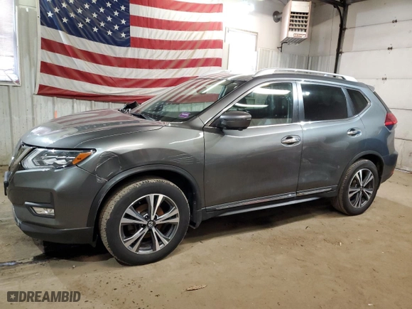 2017 Nissan Rogue SL with VIN 5N1AT2MV1HC760098, listed as a Copart auction lot 48839805 with 104,343 mi miles and Salvage Title. Bid and sale history available at carsss.com. Image 1.