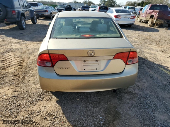 2008 Honda Civic Sdn EX with VIN 1HGFA16808L043131, listed as a Copart auction lot 87716205 with 132,903 mi miles and Salvage Title. Bid and sale history available at carsss.com. Image 6.