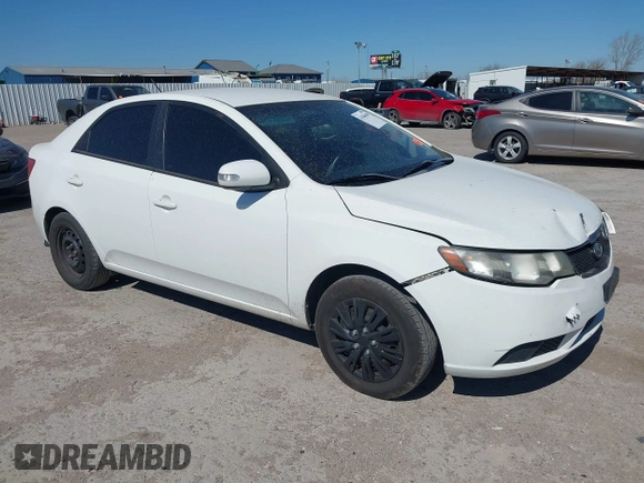 2010 Kia Forte EX with VIN KNAFU4A22A5058487, listed as a IAAI auction lot 41846640 with 198,295 mi miles. Bid and sale history available at carsss.com. Image 1.