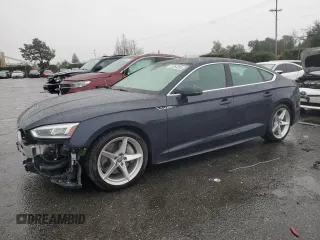 2018 Audi A5 Sportback Prestige with VIN WAUFNCF53JA092813, listed as a Copart auction lot 85264204 with 46,381 mi miles and Salvage Title. Bid and sale history available at carsss.com. Image 1.