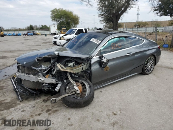 2017 Mercedes-Benz C 300 with VIN WDDWJ4JB3HF331586, listed as a Copart auction lot 46244895 with 63,792 mi miles and Salvage Title. Bid and sale history available at carsss.com. Image 1.