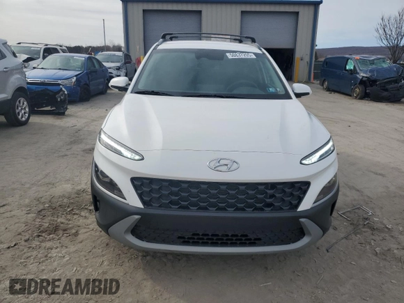 2023 Hyundai Kona SEL with VIN KM8K6CAB3PU058949, listed as a Copart auction lot 50837205 with 15,392 mi miles and Salvage Title. Bid and sale history available at carsss.com. Image 5.