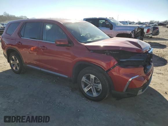 2024 Honda Pilot EX-L 7 Passenger with VIN 5FNYG1H56RB025469, listed as a Copart auction lot 85899674 with 13,877 mi miles and Salvage Title. Bid and sale history available at carsss.com. Image 4.