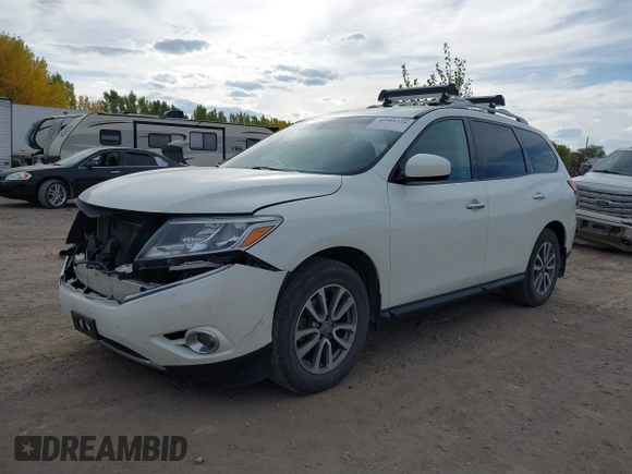 2016 Nissan Pathfinder SV with VIN 5N1AR2MM6GC620861, listed as a IAAI auction lot 40501234 with 107,424 mi miles and . Bid and sale history available at DreamBid. Image 2.