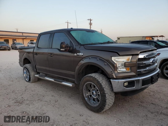 2015 Ford F-150 XL with VIN 1FTEW1CF5FKE08517, listed as a Copart auction lot 52567865 with 99,904 mi miles and Salvage title. Bid and sale history available at DreamBid. Image 4.