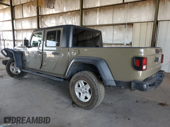 2020 Jeep Gladiator Sport S with VIN 1C6HJTAG6LL170905, listed as a Copart auction lot 63665735 with 88,331 mi miles and Salvage title. Bid and sale history available at DreamBid. Image 2.