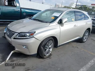 2013 Lexus RX 450h with VIN JTJZB1BAXD2411605, listed as a IAAI auction lot 41528654 with Not Provided miles. Bid and sale history available at carsss.com. Image 2.