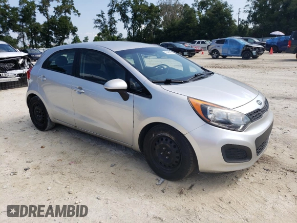 2012 Kia Rio LX with VIN KNADM5A34C6013635, listed as a Copart auction lot 72400254 with 172,943 mi miles and Salvage Title. Bid and sale history available at carsss.com. Image 4.