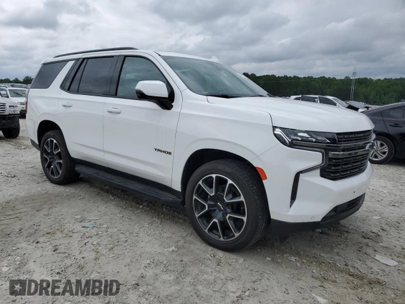 2022 Chevrolet Tahoe RST z VIN 1GNSCRKD8NR147133, wystawiony jako Copart lot #54778845 z przebiegiem 76 549 mil mil oraz Szkoda całkowita • Salvage title. Historia ofert i sprzedaży dostępna na DreamBid. Obrazek 4.