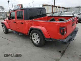2023 Jeep Gladiator Sport S z VIN 1C6HJTAG4PL503155, wystawiony jako Copart lot #65074815 z przebiegiem 17 480 mil mil oraz Szkoda całkowita • Salvage title. Historia ofert i sprzedaży dostępna na DreamBid. Obrazek 2.