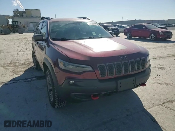 2021 Jeep Cherokee Trailhawk with VIN 1C4PJMBX7MD139411, listed as a Copart auction lot 48545725 with 54,095 mi miles and Salvage title. Bid and sale history available at DreamBid. Image 11.