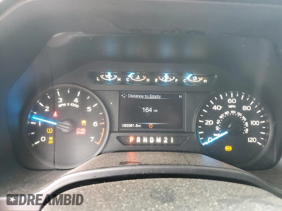 2017 Ford F-150 XL with VIN 1FTEW1EP7HKE32407, listed as a Copart auction lot 57762285 with 83,361 mi miles and Salvage title. Bid and sale history available at DreamBid. Image 9.