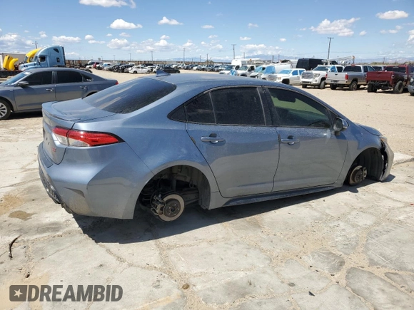 2021 Toyota Corolla SE with VIN JTDP4MCE6MJ058938, listed as a Copart auction lot 51864075 with 66,278 mi miles and Salvage Title. Bid and sale history available at carsss.com. Image 3.