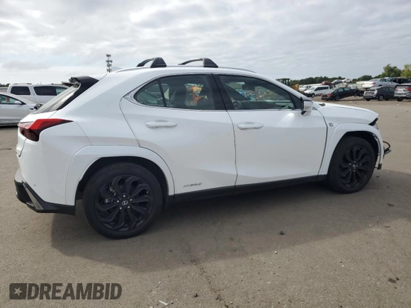 2022 Lexus UX 250h F Sport with VIN JTHR9JBH9N2060634, listed as a Copart auction lot 69170564 with 48,340 mi miles and Salvage Title. Bid and sale history available at DreamBid. Image 3.