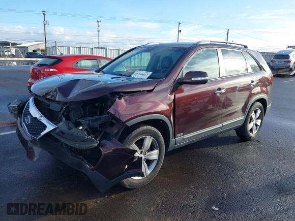 2012 Kia Sorento EX with VIN 5XYKUDA67CG307073, listed as a IAAI auction lot 41134667 with 120,615 mi miles. Bid and sale history available at carsss.com. Image 18.