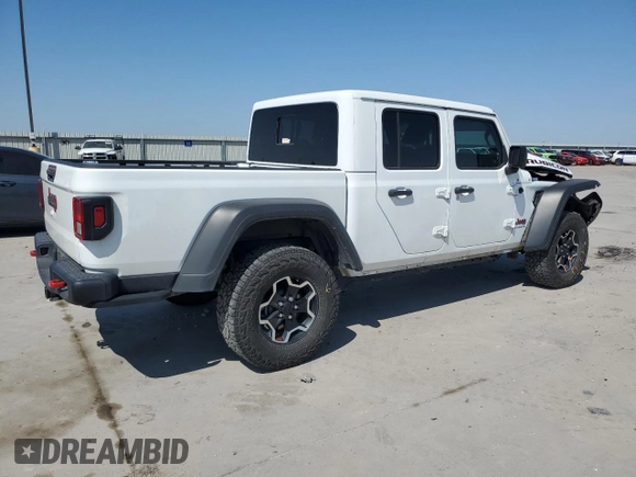 2023 Jeep Gladiator Rubicon with VIN 1C6JJTBG3PL525874, listed as a Copart auction lot 53283145 with 37,606 mi miles and Salvage Title. Bid and sale history available at carsss.com. Image 3.