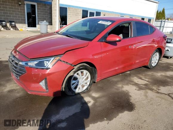 2020 Hyundai Elantra SE with VIN 5NPD74LF5LH514874, listed as a Copart auction lot 50516345 with 115,827 mi miles and Salvage Title. Bid and sale history available at carsss.com. Image 1.