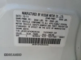 2012 Infiniti M37 with VIN JN1BY1APXCM335334, listed as a Copart auction lot 62503434 with 62,761 mi miles and Salvage Title. Bid and sale history available at carsss.com. Image 12.