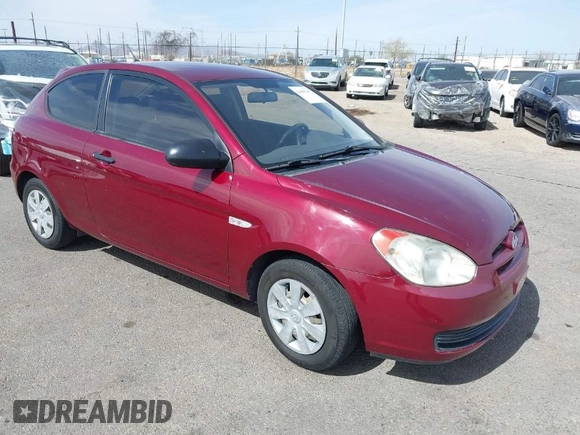 2007 Hyundai Accent GS with VIN KMHCM36C57U042263, listed as a IAAI auction lot 41688785 with 65,176 mi miles. Bid and sale history available at carsss.com. Image 1.