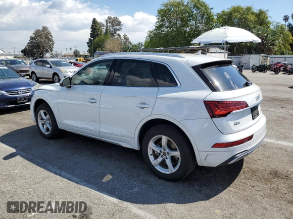 2022 Audi Q5 Premium with VIN WA1ABAFY1N2124432, listed as a Copart auction lot 46852544 with 11,442 mi miles and Salvage title. Bid and sale history available at DreamBid. Image 2.