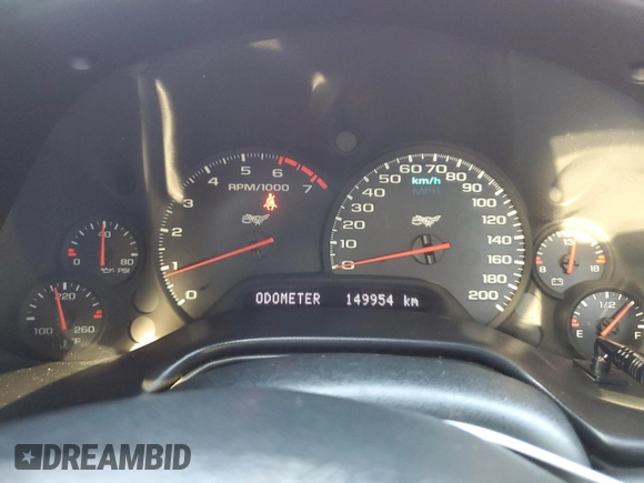 2003 Chevrolet Corvette with VIN 1G1YY32G035104186, listed as a Copart auction lot 45932275 with 149,954 mi miles and Salvage Title. Bid and sale history available at carsss.com. Image 9.