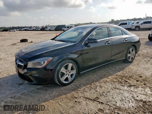 2016 Mercedes-Benz CLA 250 with VIN WDDSJ4GB6GN382963, listed as a Copart auction lot 59603625 with 114,868 mi miles and Salvage title. Bid and sale history available at DreamBid. Image 1.